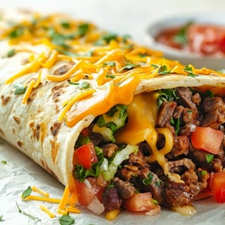 Two Beef Burritos*